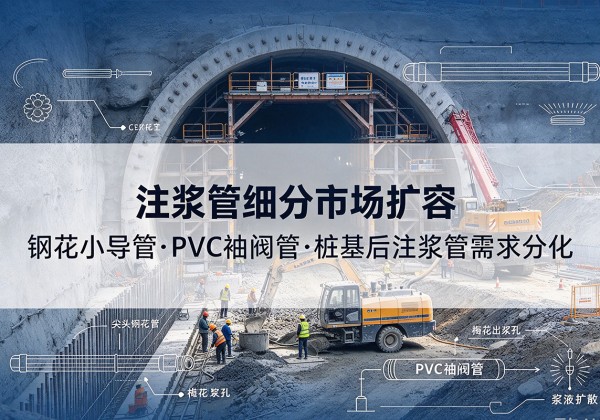 巴楚注浆管细分市场扩容，隧道钢花小导管、PVC 袖阀管、桩基后注浆管需求分化